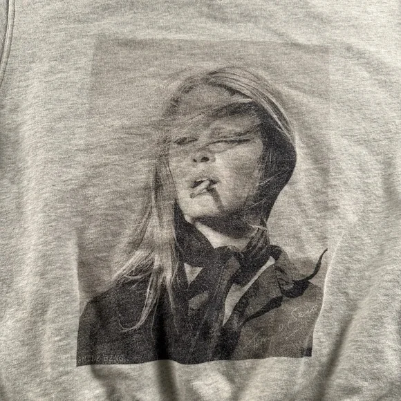 Anine Bing Ramona Sweatshirt Womens XS Gray Brigitte Bardot Terry O'Neill - Picture 2 of 9